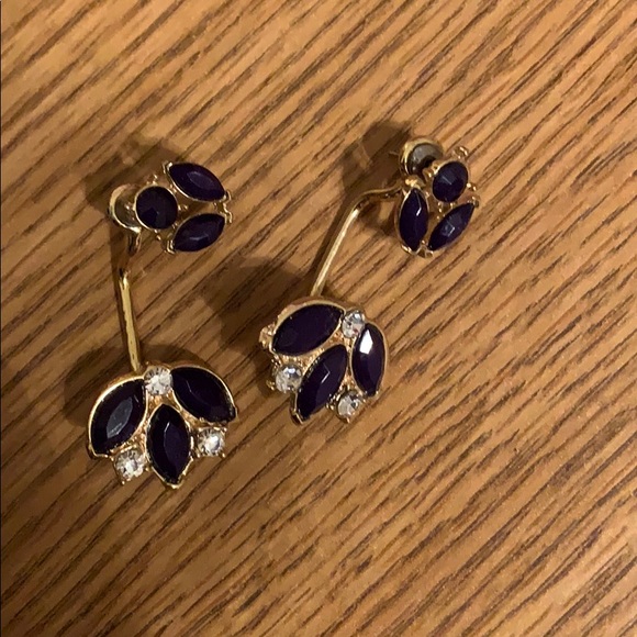 Jewelry - 🎉5 for $15 sale:  black & gold color earrings